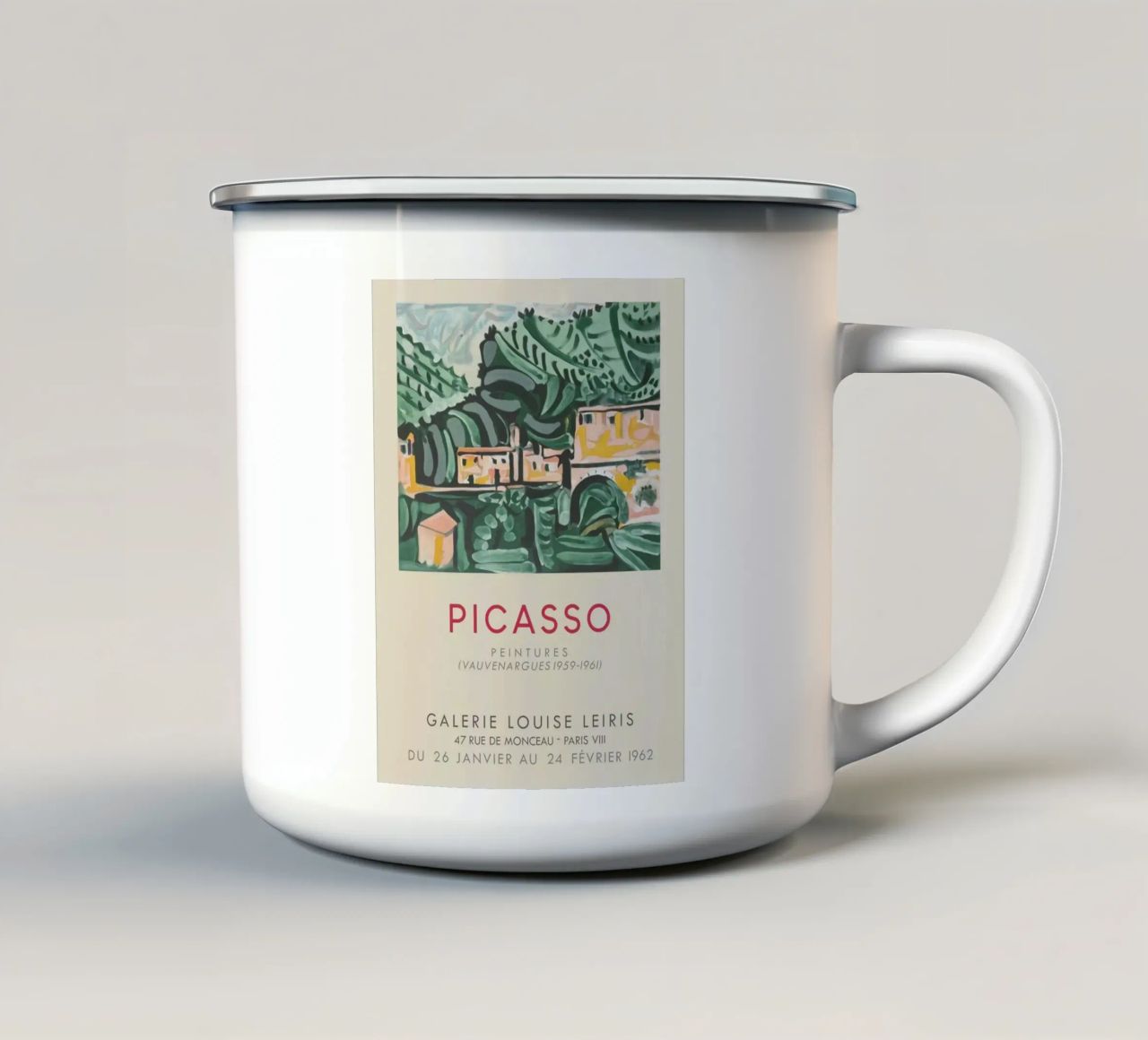 Quadri di Picasso tazza in smalto da Kenneth