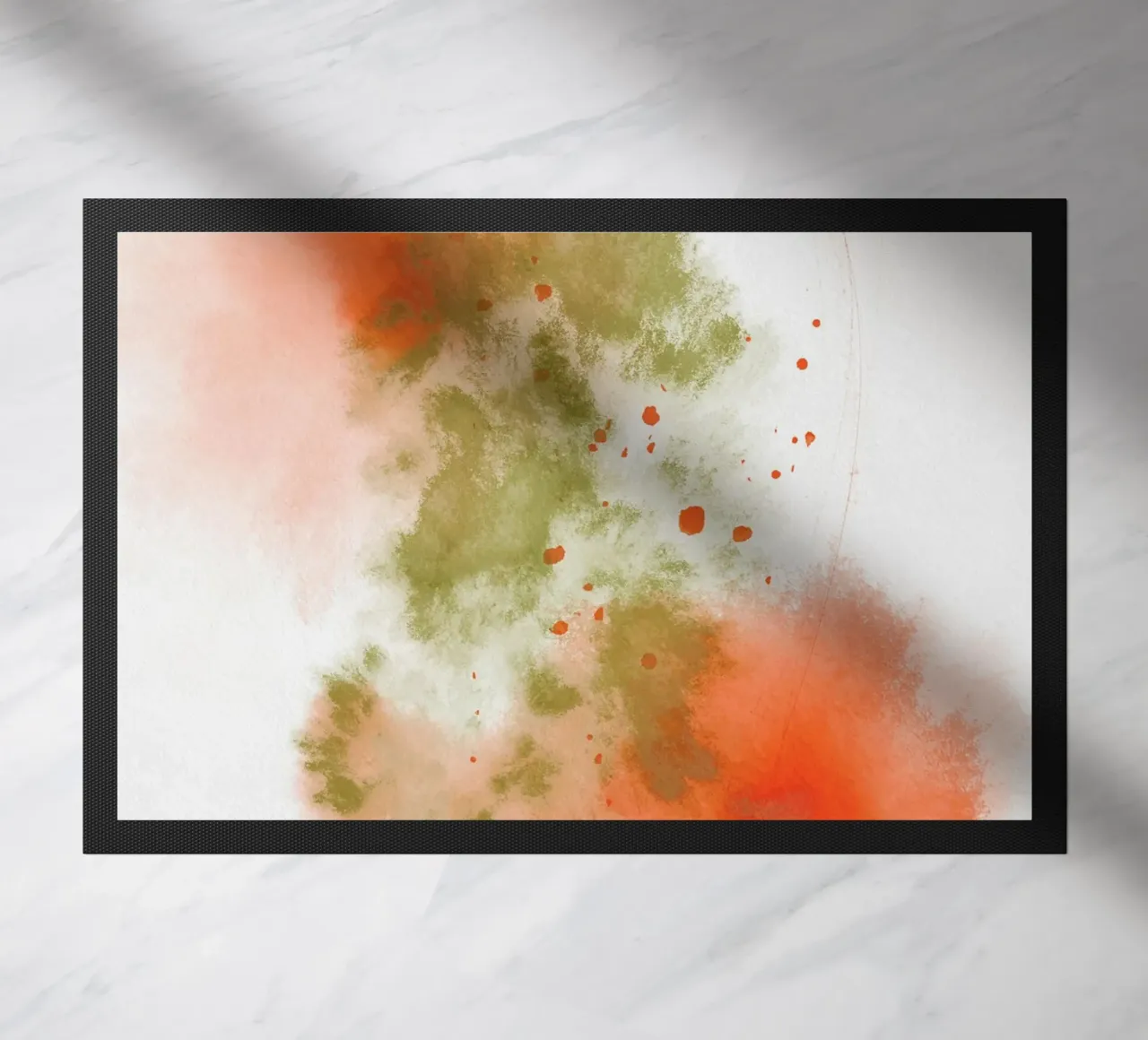 Just Green & Red 2 | Brush Stroke Abstract zerbino da sabidussi