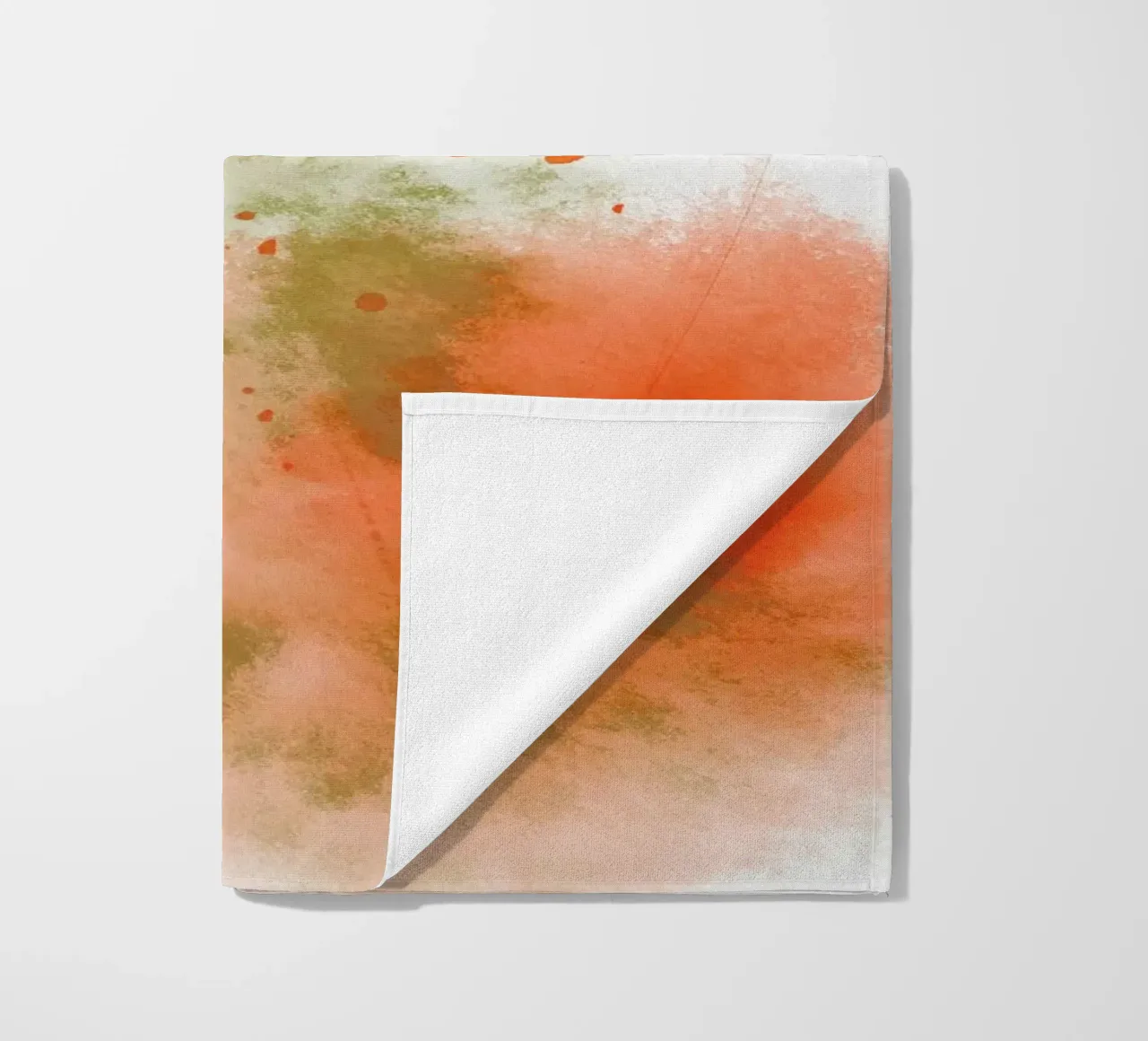 Just Green & Red 2 | Brush Stroke Abstract telo mare da sabidussi