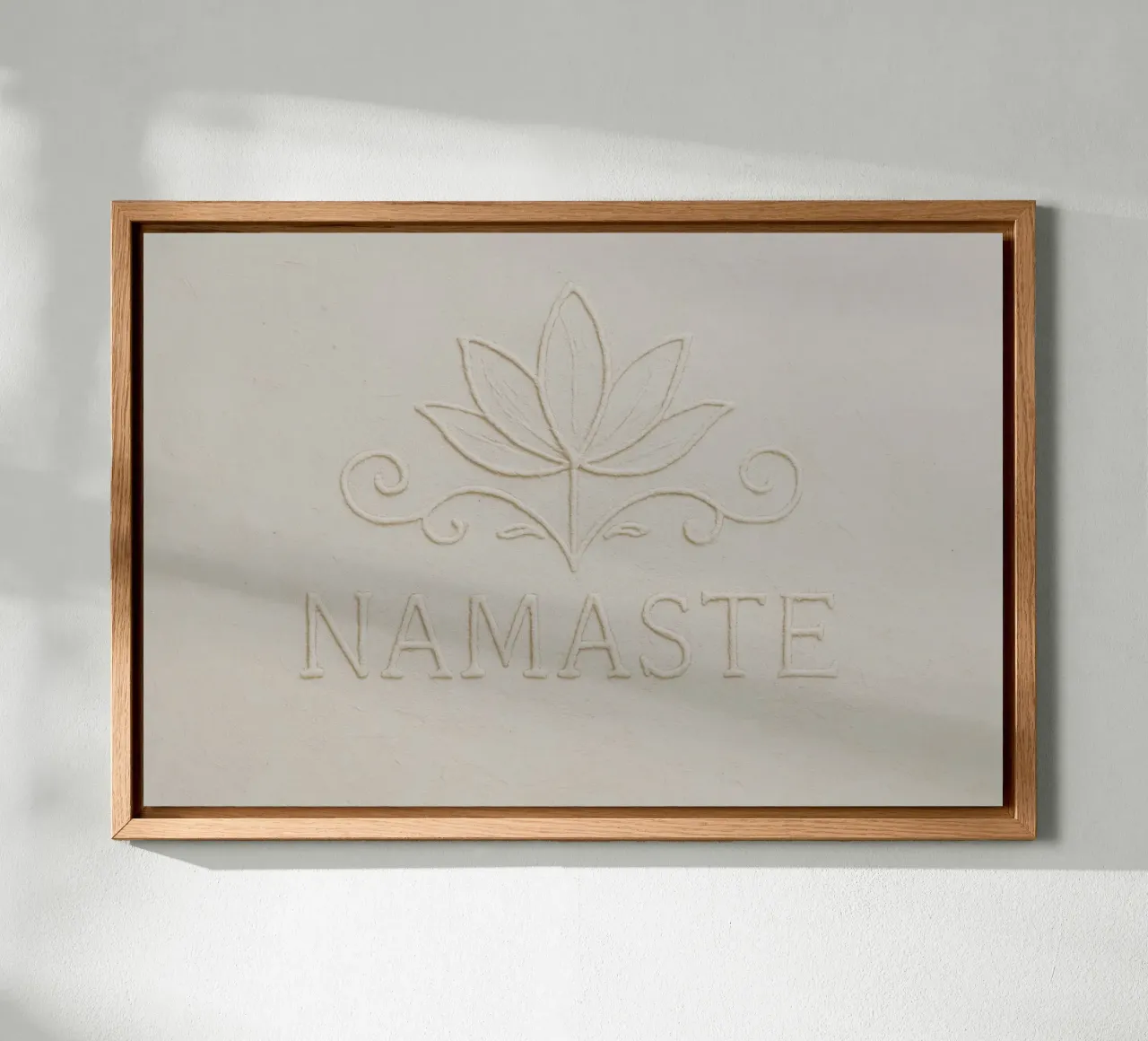 Namaste (Sand) tela con Cornice a cassetta da treechild