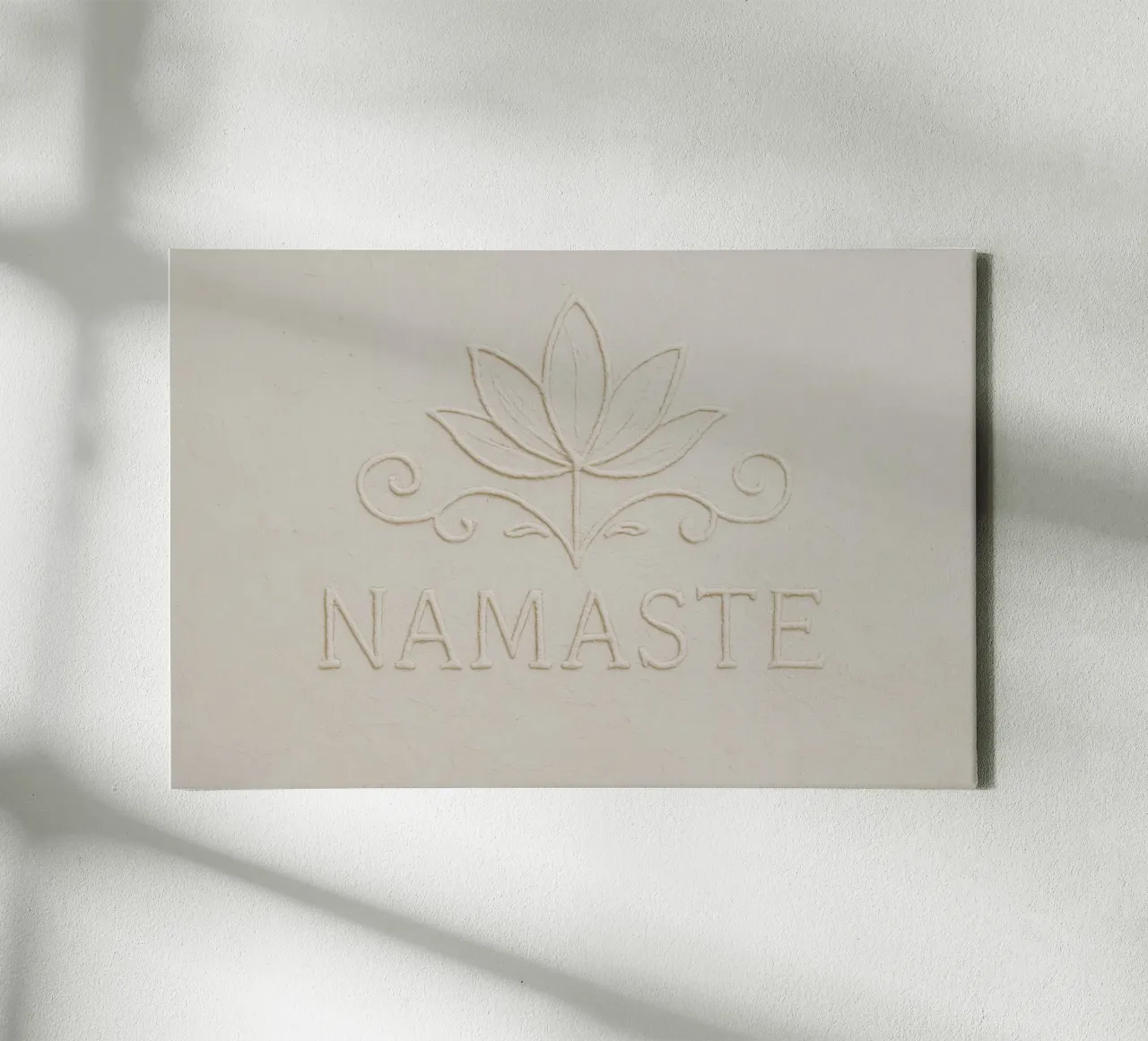 Namaste (Sand) tela con Cornice a cassetta da treechild