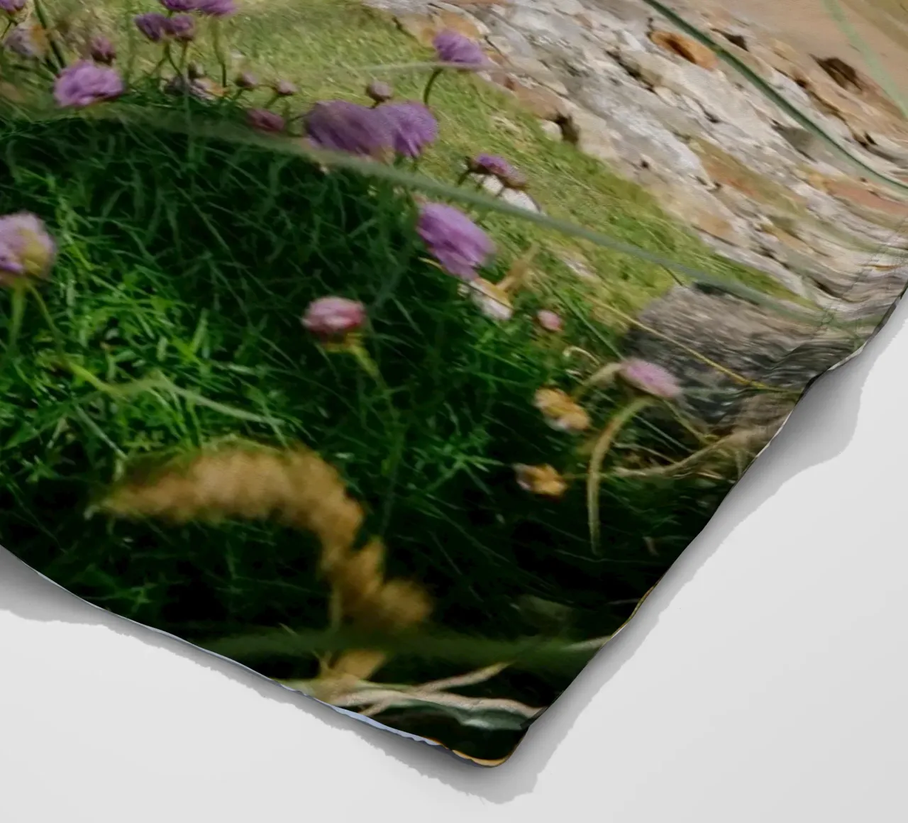 May on the Atlantic fleece blanket by The Wild Creative Studio