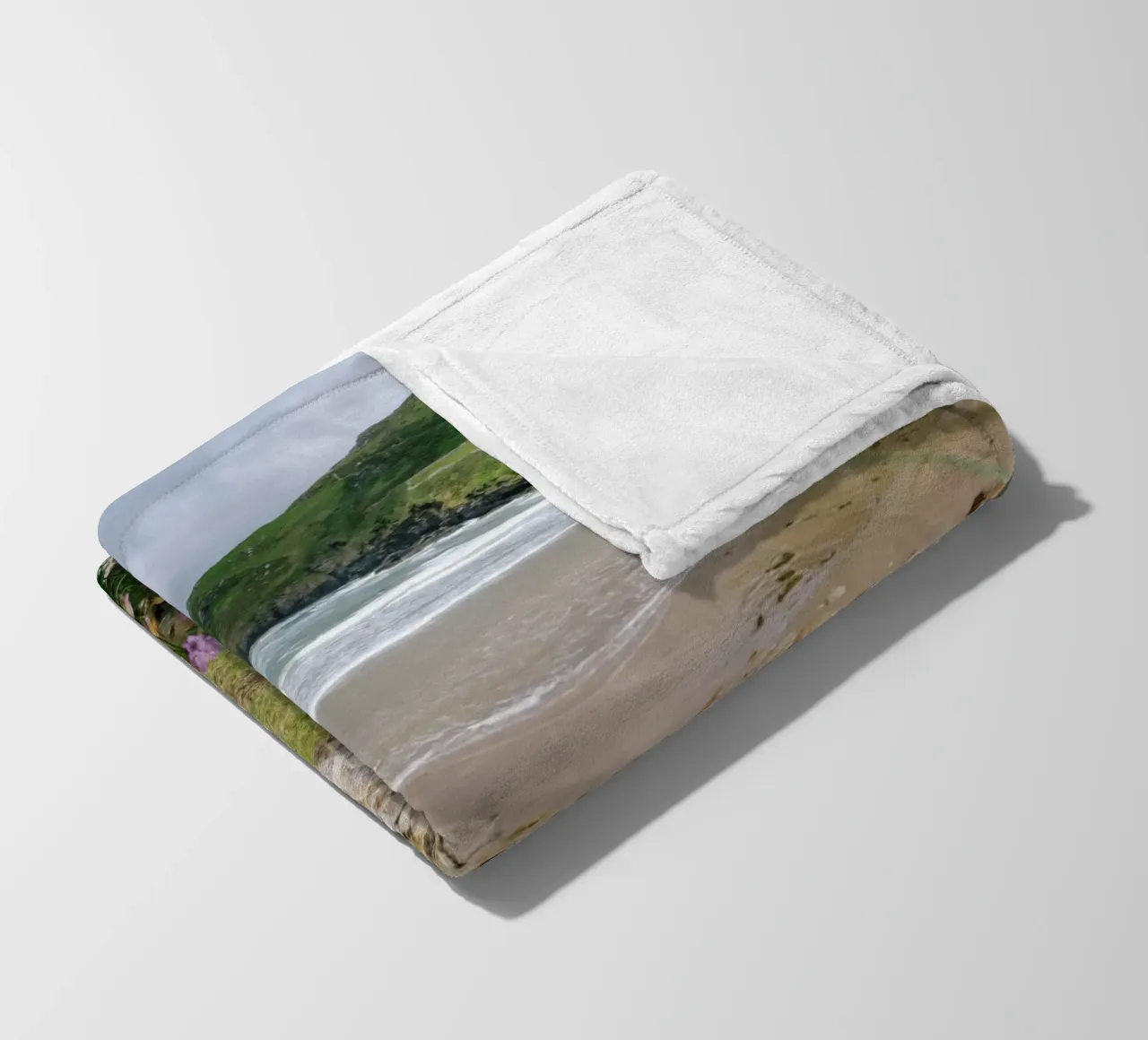 May on the Atlantic fleece blanket by The Wild Creative Studio