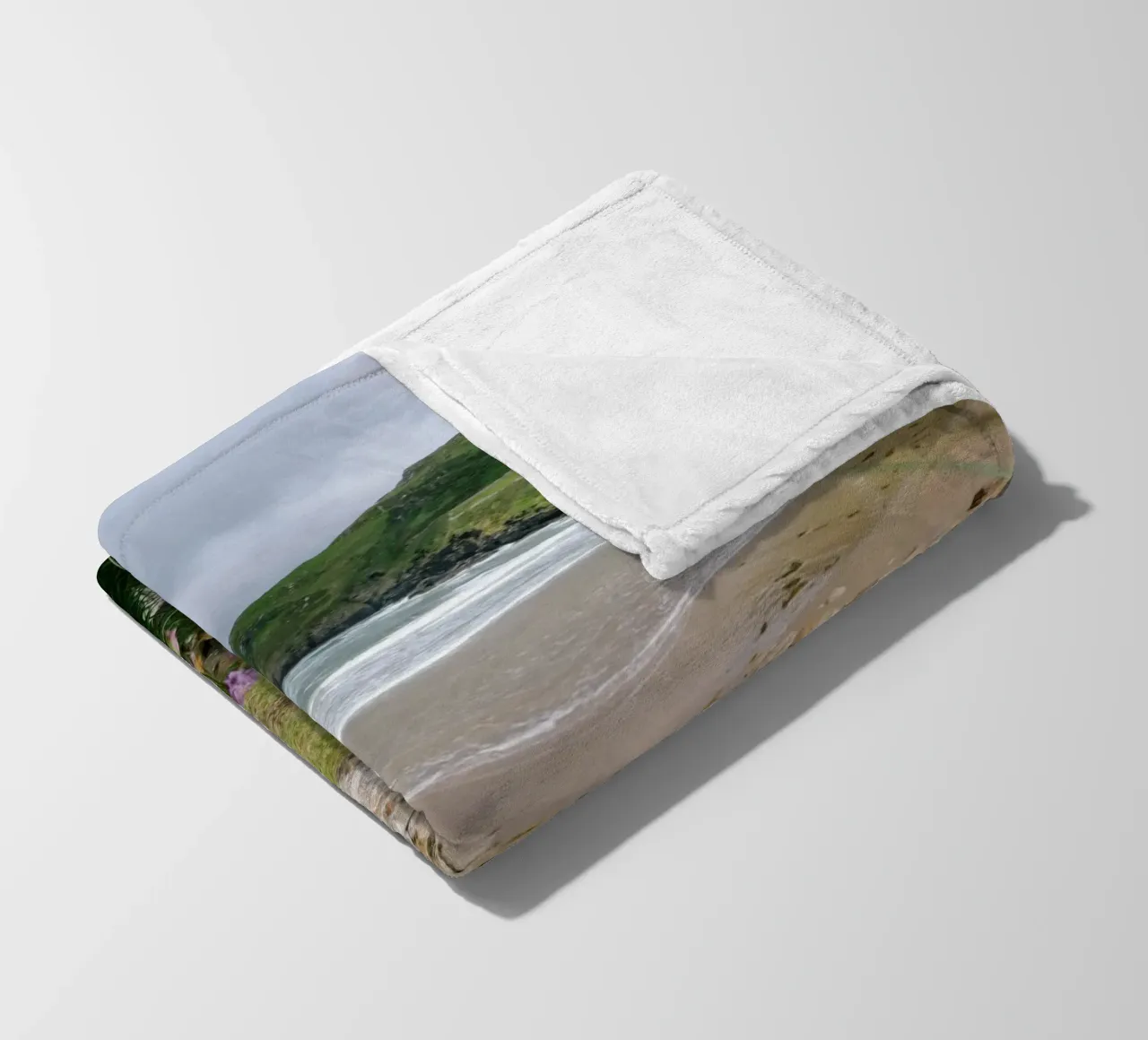 May on the Atlantic fleece blanket by The Wild Creative Studio