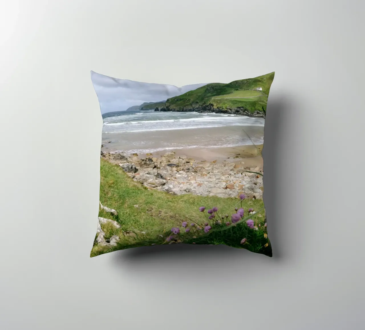 May on the Atlantic decorative cushion by The Wild Creative Studio
