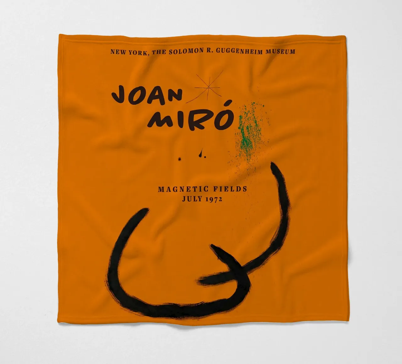 Joan Miro Magnetic Fields coperta in pile da phillipp veisenberg