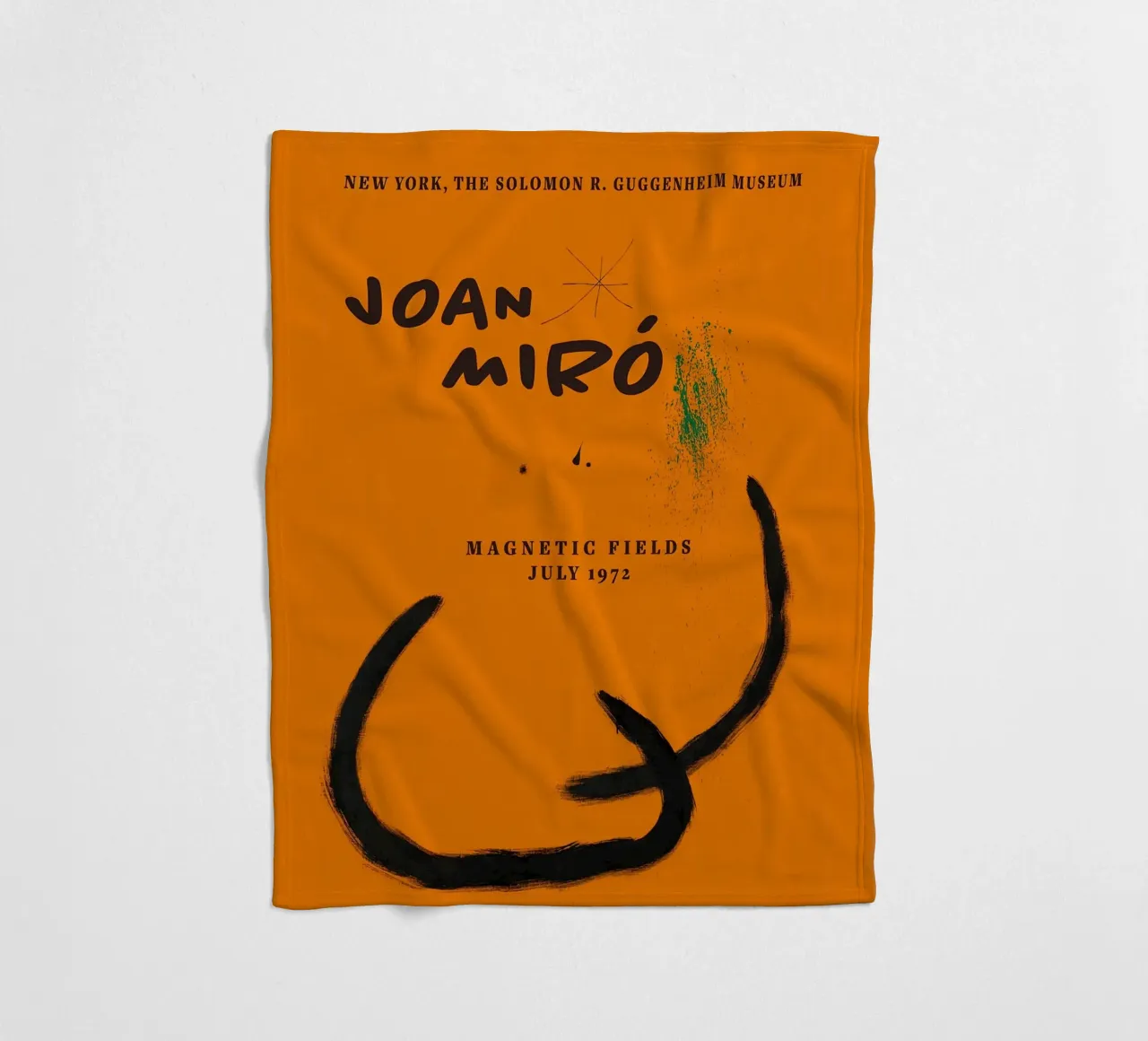 Joan Miro Magnetic Fields coperta in pile da phillipp veisenberg