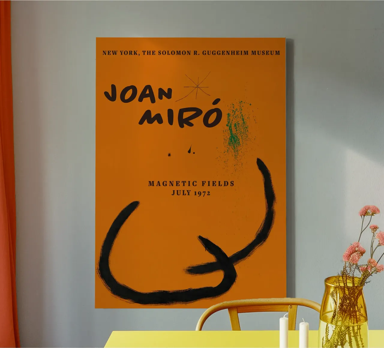 Joan Miro Magnetic Fields tela con Cornice a cassetta da phillipp veisenberg