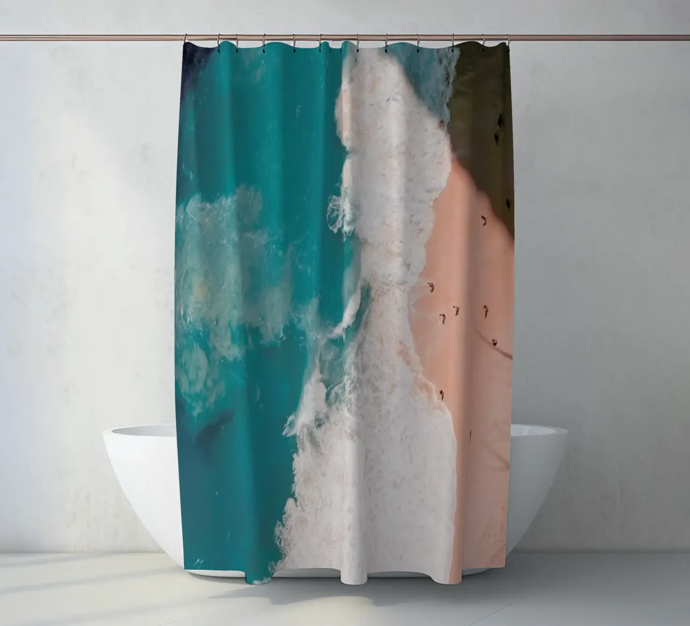 Riptide shower curtain by METROPOLIS
