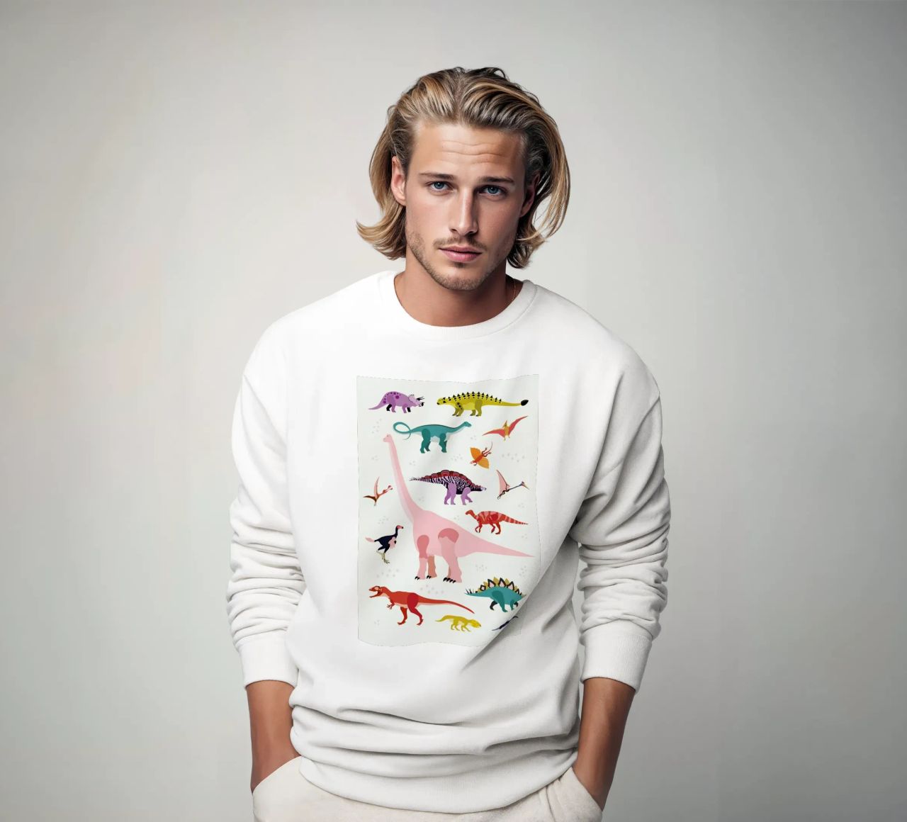 Dinosaur World sudadera de Little Flourishes