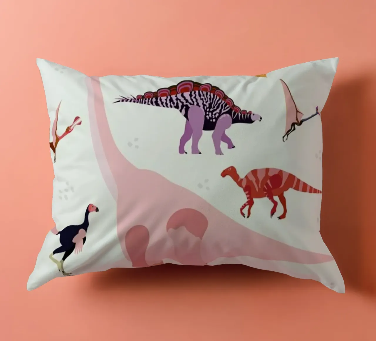 Dinosaur World cuscino da Little Flourishes