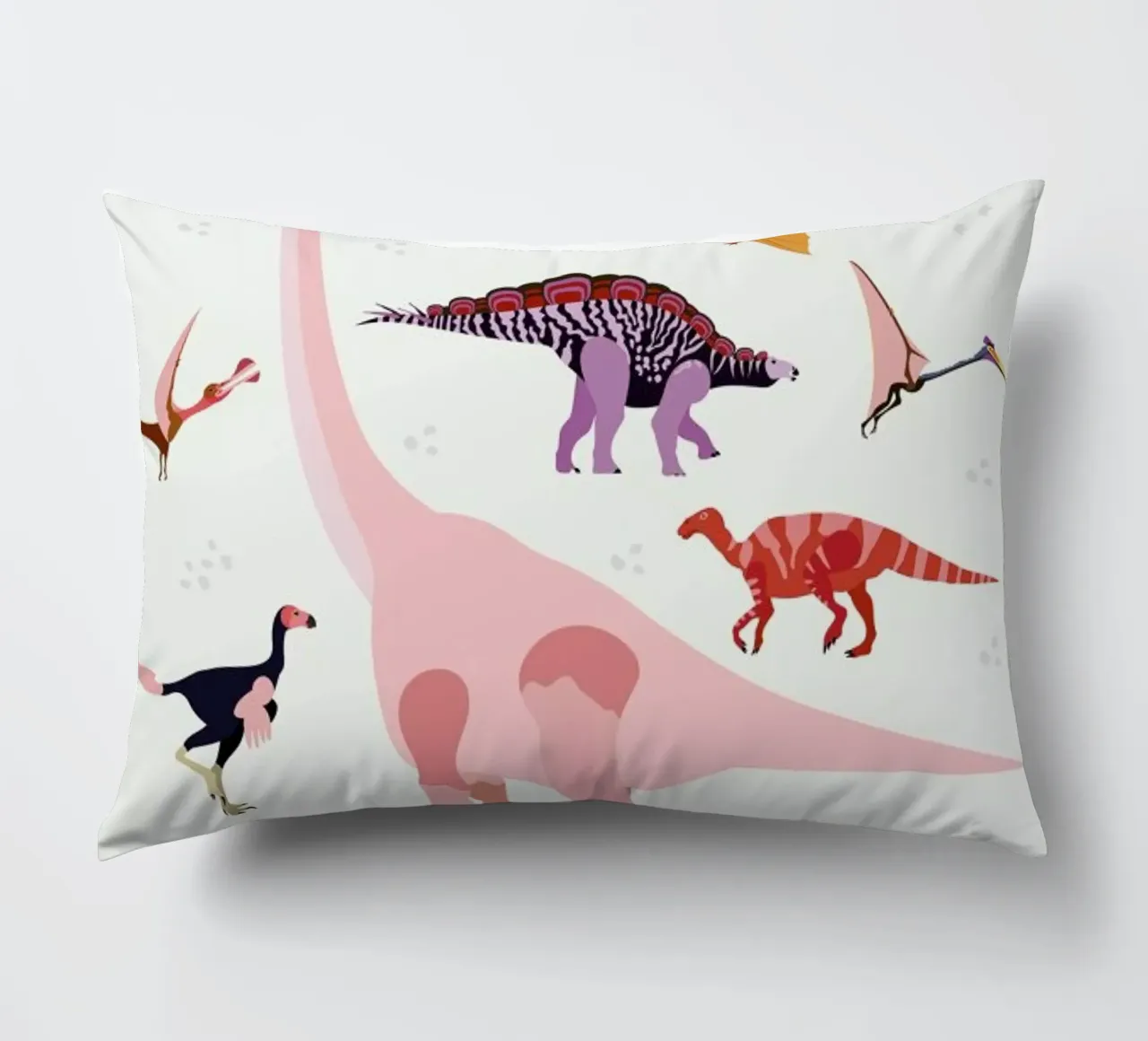 Dinosaur World cuscino da Little Flourishes