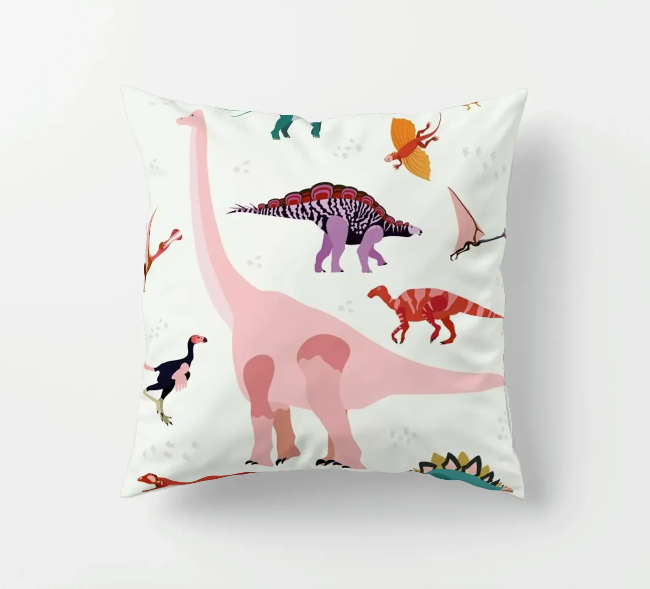 Dinosaur World cuscino da Little Flourishes