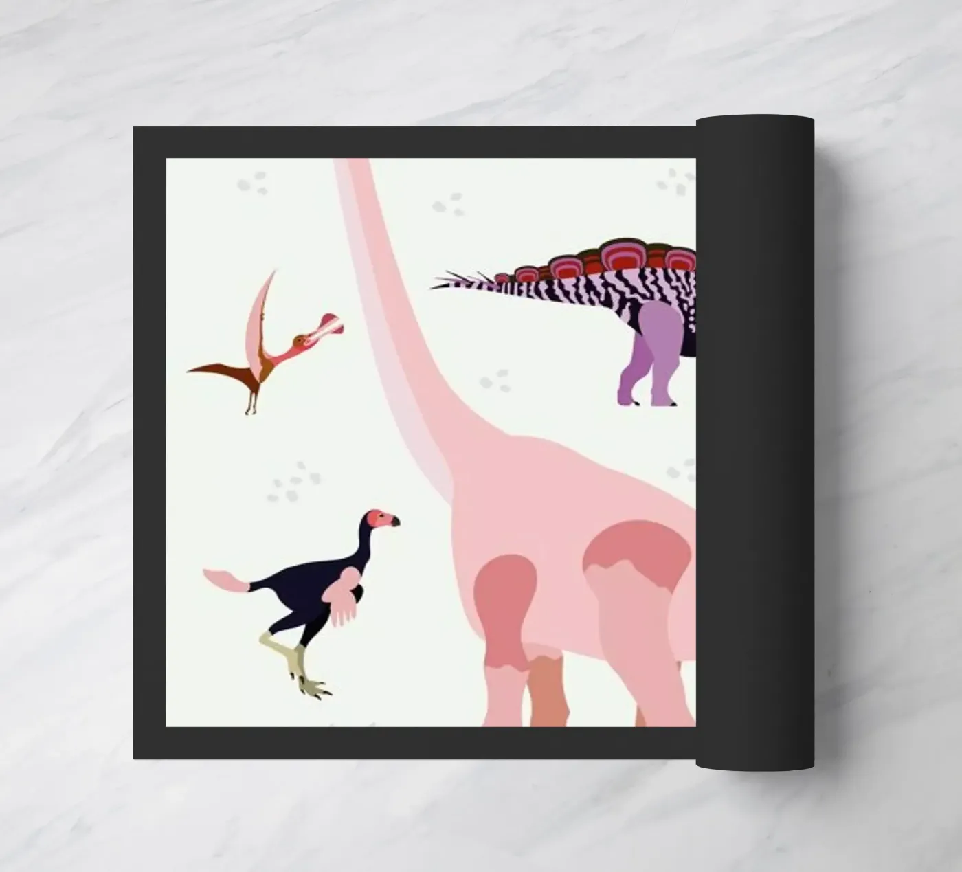 Dinosaur World deurmat van Little Flourishes