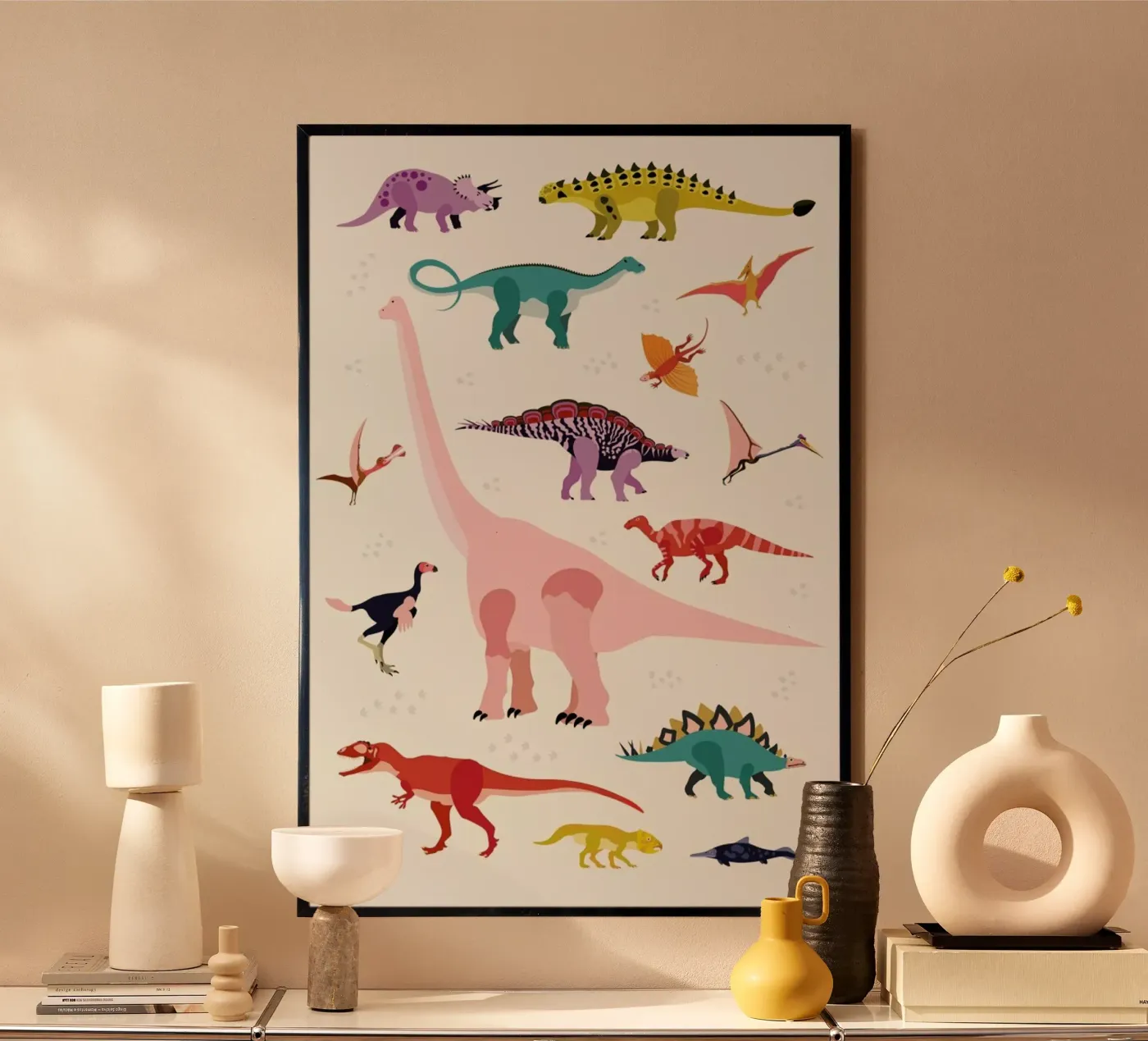 Dinosaur World poster da Little Flourishes