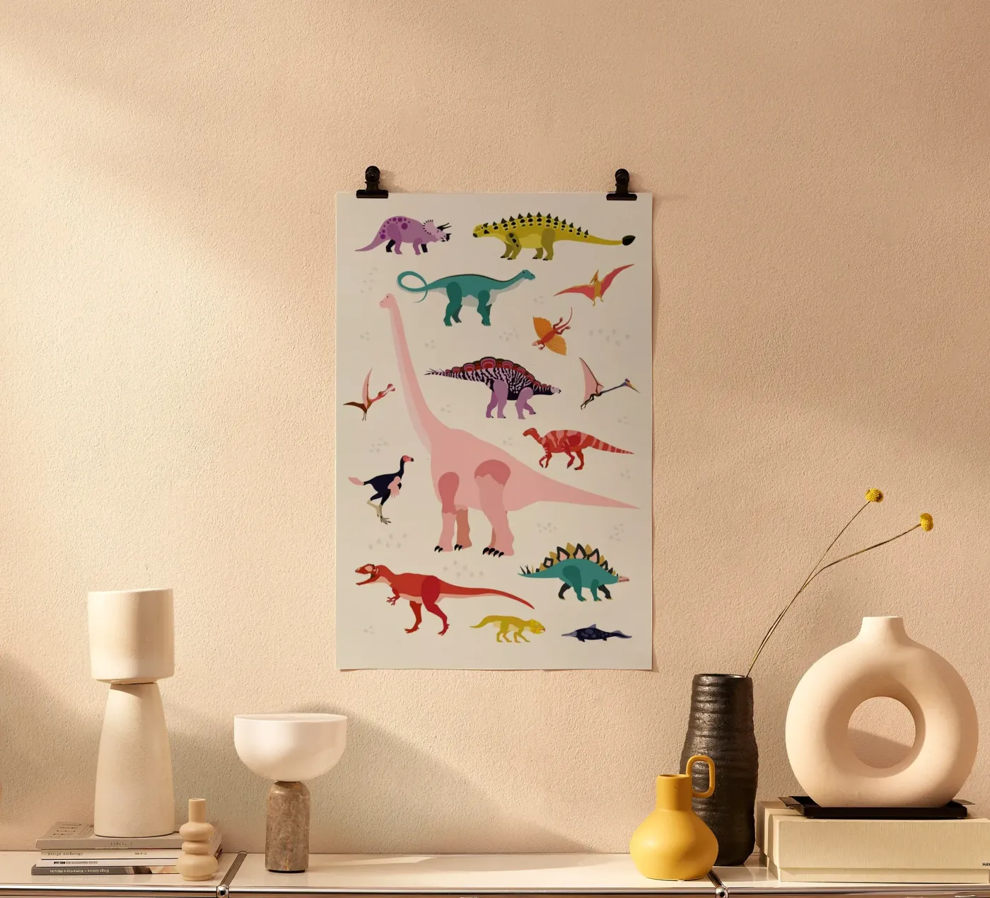 Dinosaur World poster da Little Flourishes