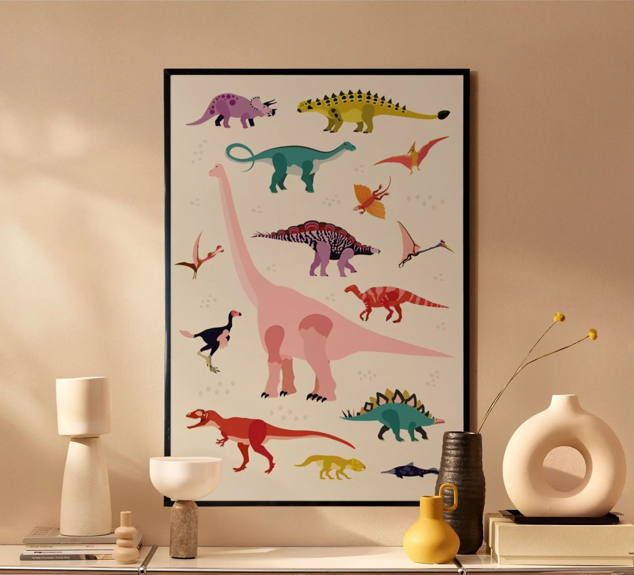 Dinosaur World poster de Little Flourishes