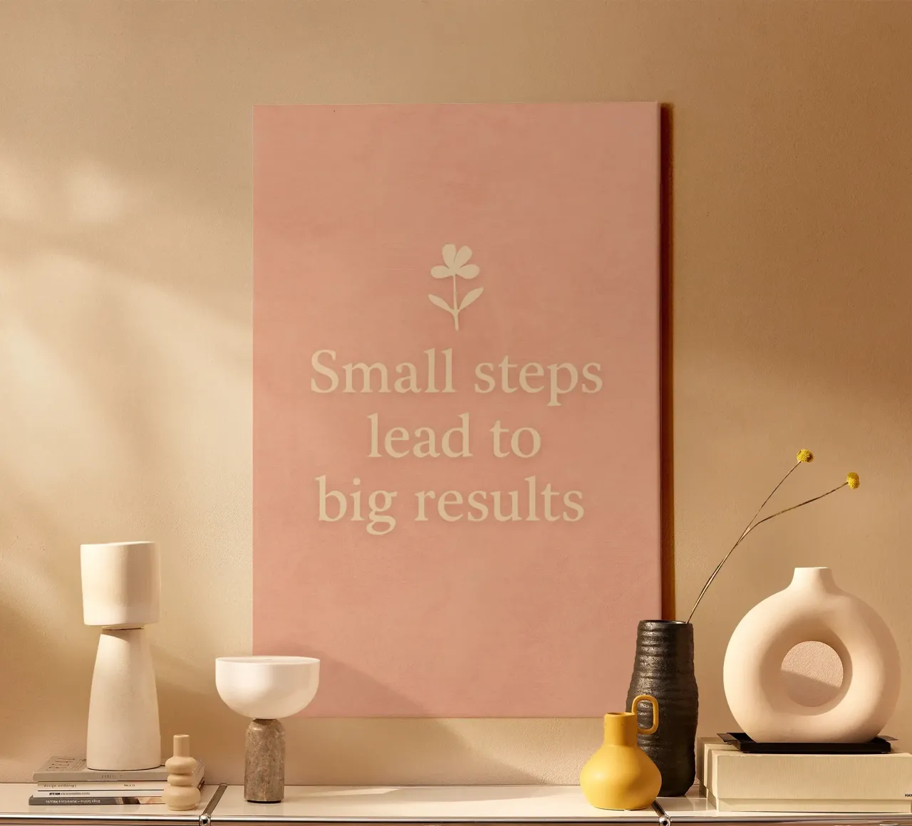 Small Steps tela con Cornice a cassetta da treechild
