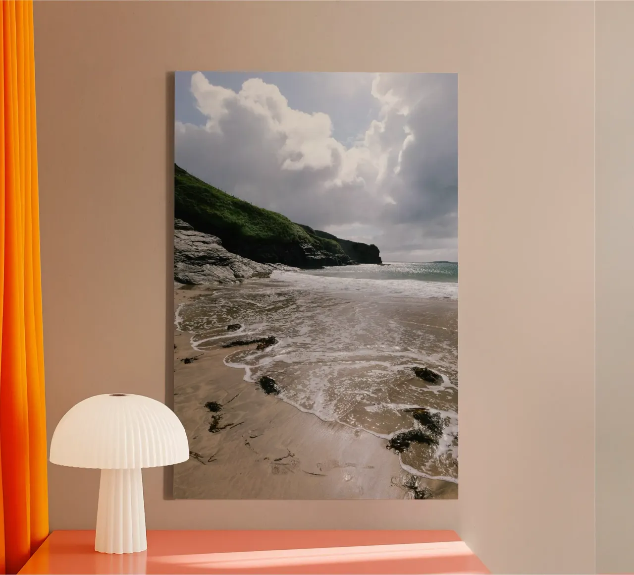 Between high and low tide canvas with Floater frame by The Wild Creative Studio