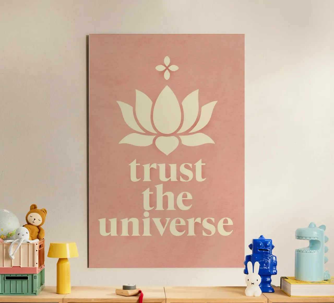 Trust The Universe alluminio dibond da treechild