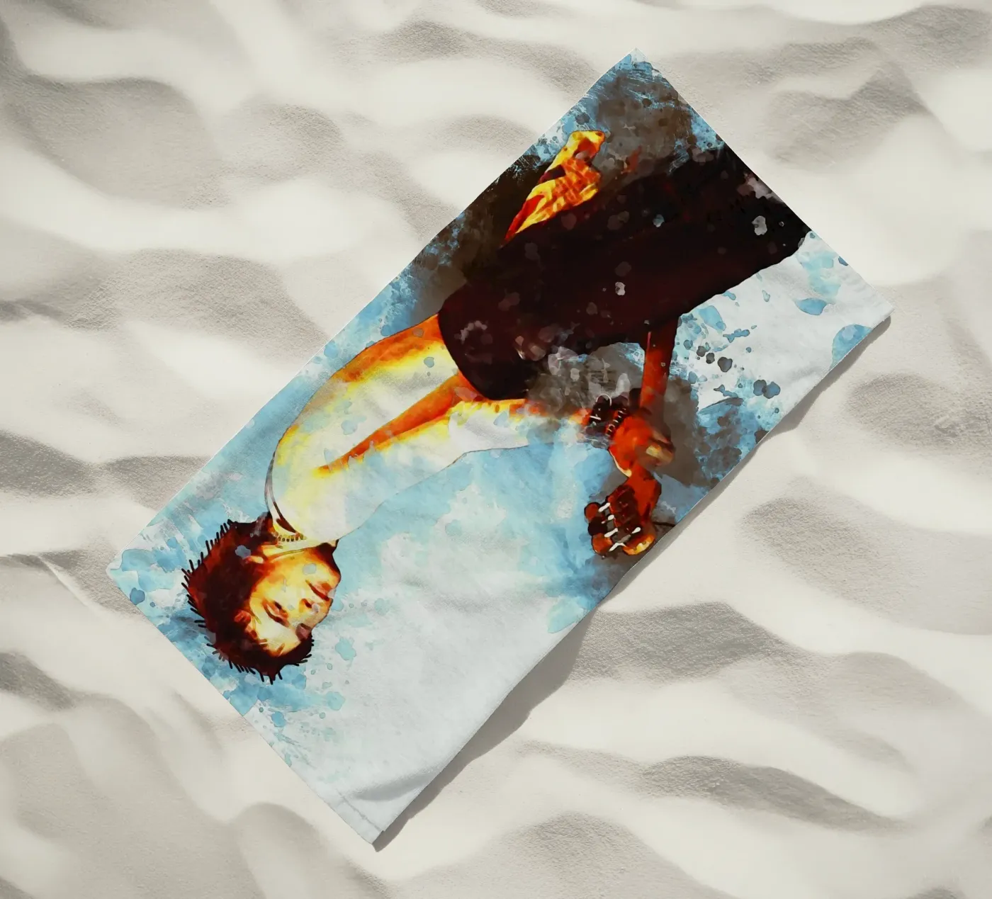 Smudge sid vicieux serviette de plage de Gunawan Rb
