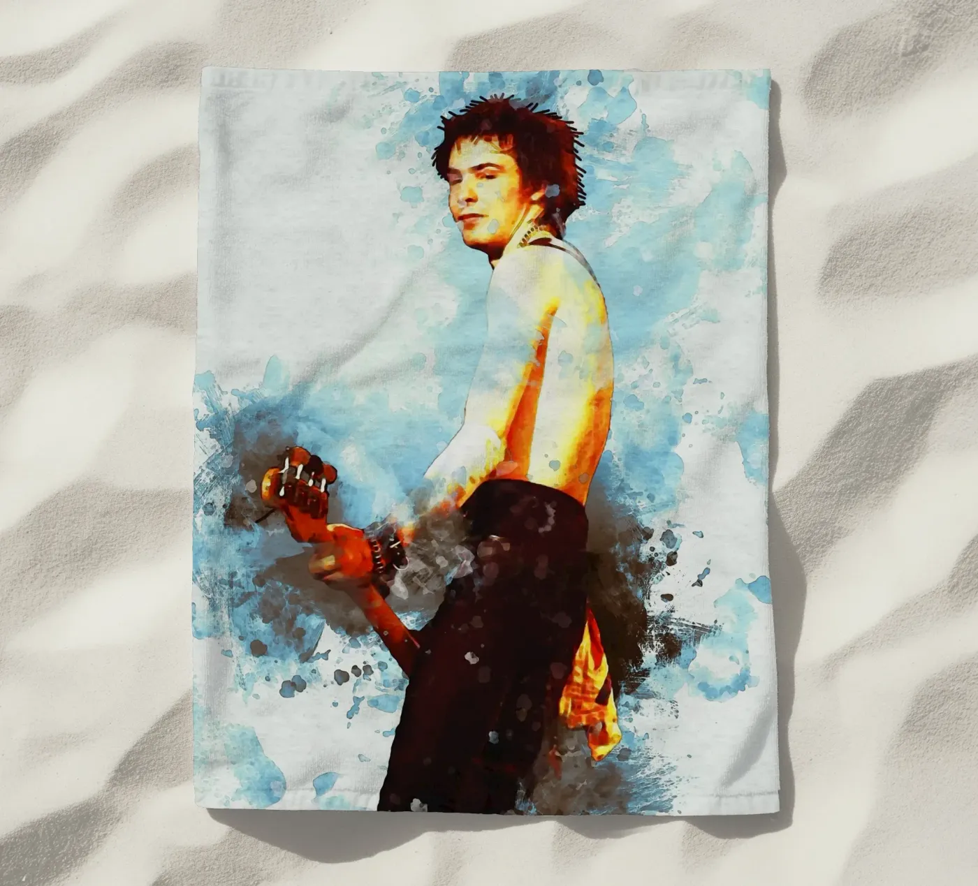 Smudge sid vicieux serviette de plage de Gunawan Rb