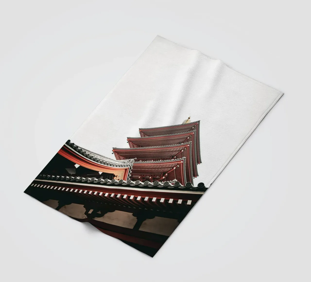 Pagode fleecedeken van Flo Klein Gallery