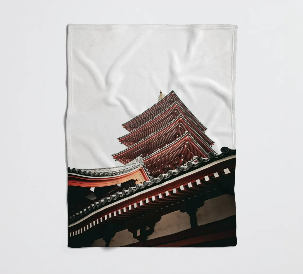 Pagode fleecedeken van Flo Klein Gallery