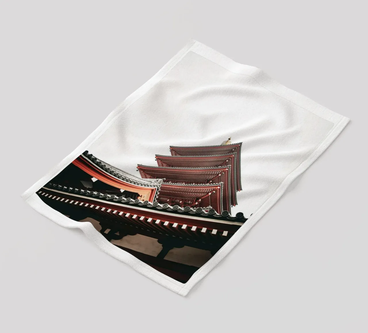 Pagode fleecedeken van Flo Klein Gallery