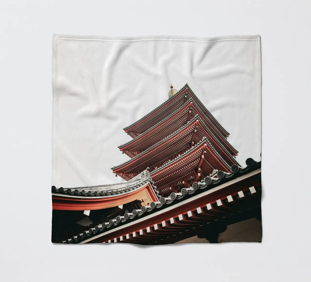 Pagode fleecedeken van Flo Klein Gallery