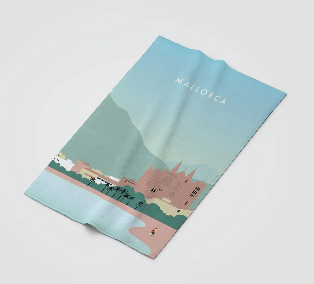Mallorca Fleecedecke von Katinka Reinke