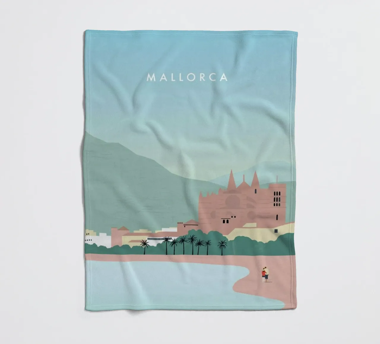 Mallorca Fleecedecke von Katinka Reinke