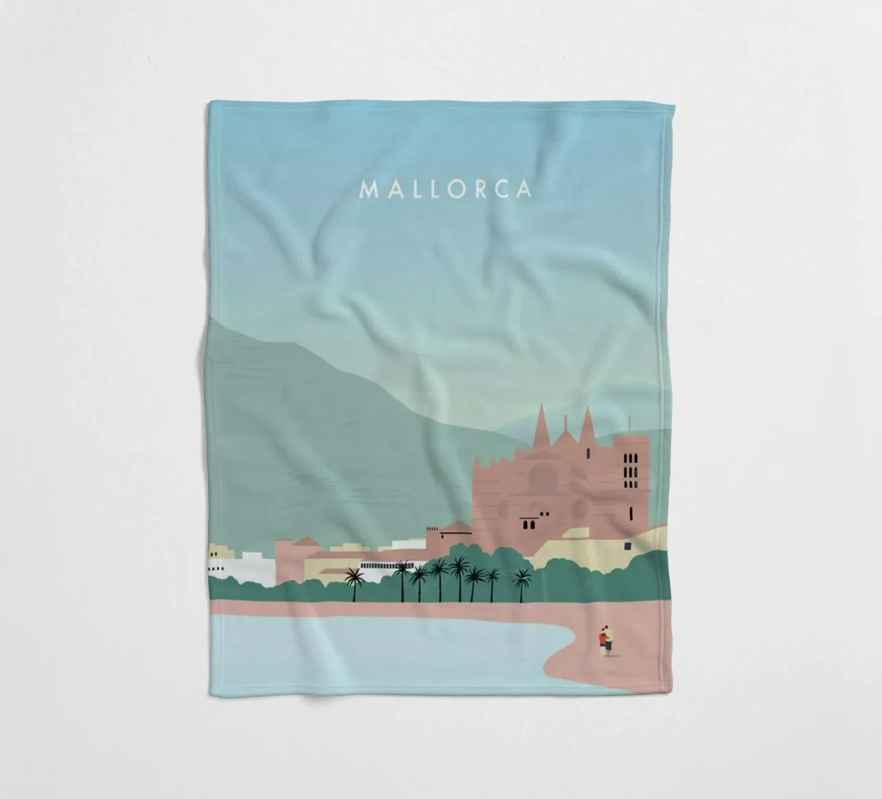 Mallorca Fleecedecke von Katinka Reinke