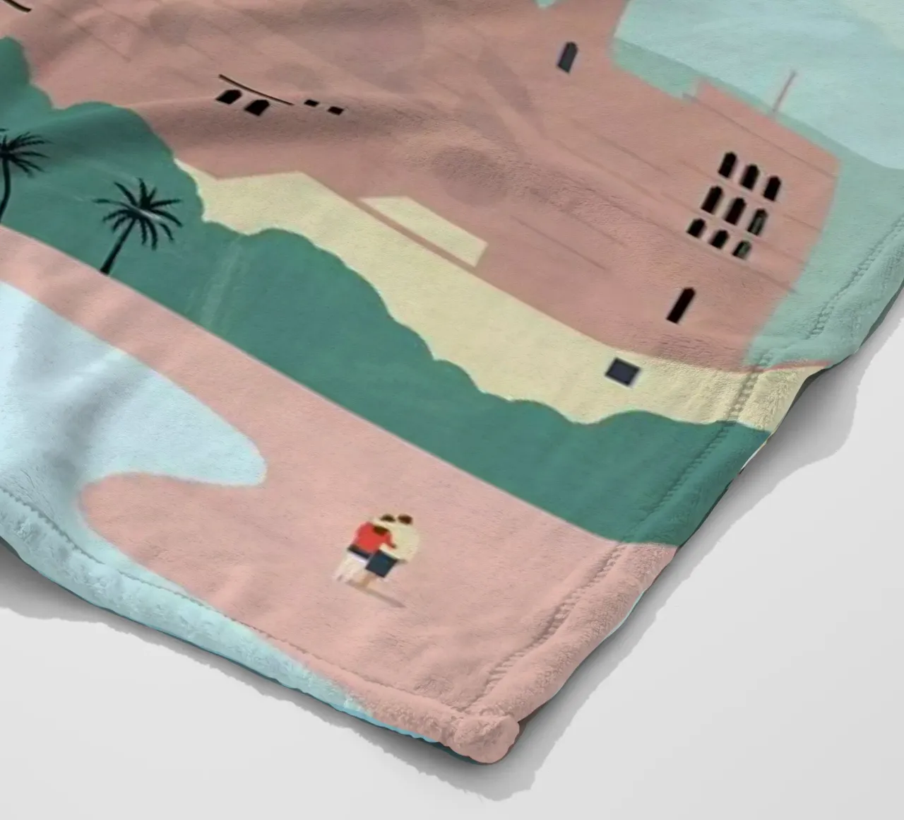 Mallorca Fleecedecke von Katinka Reinke