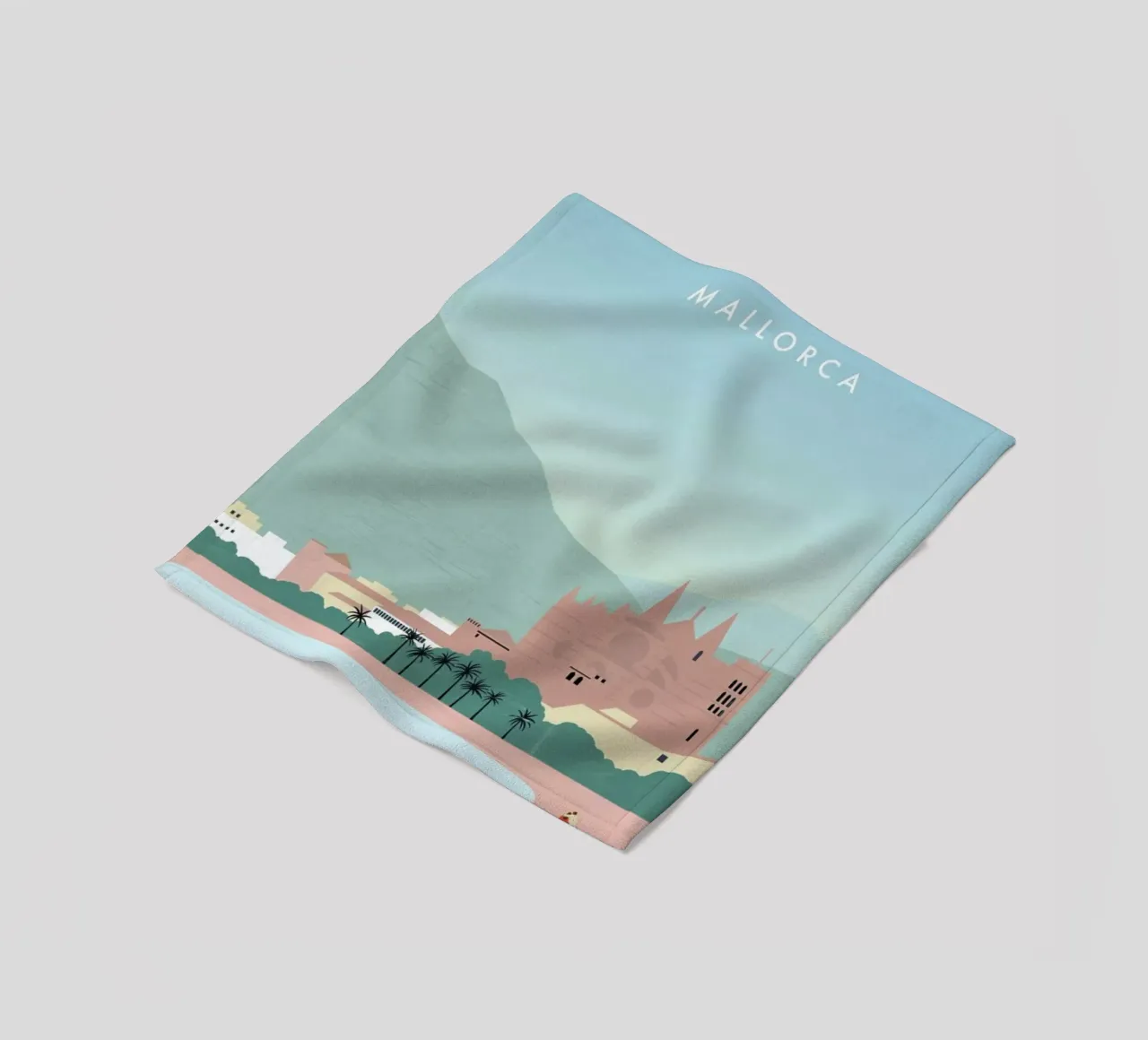 Mallorca Fleecedecke von Katinka Reinke