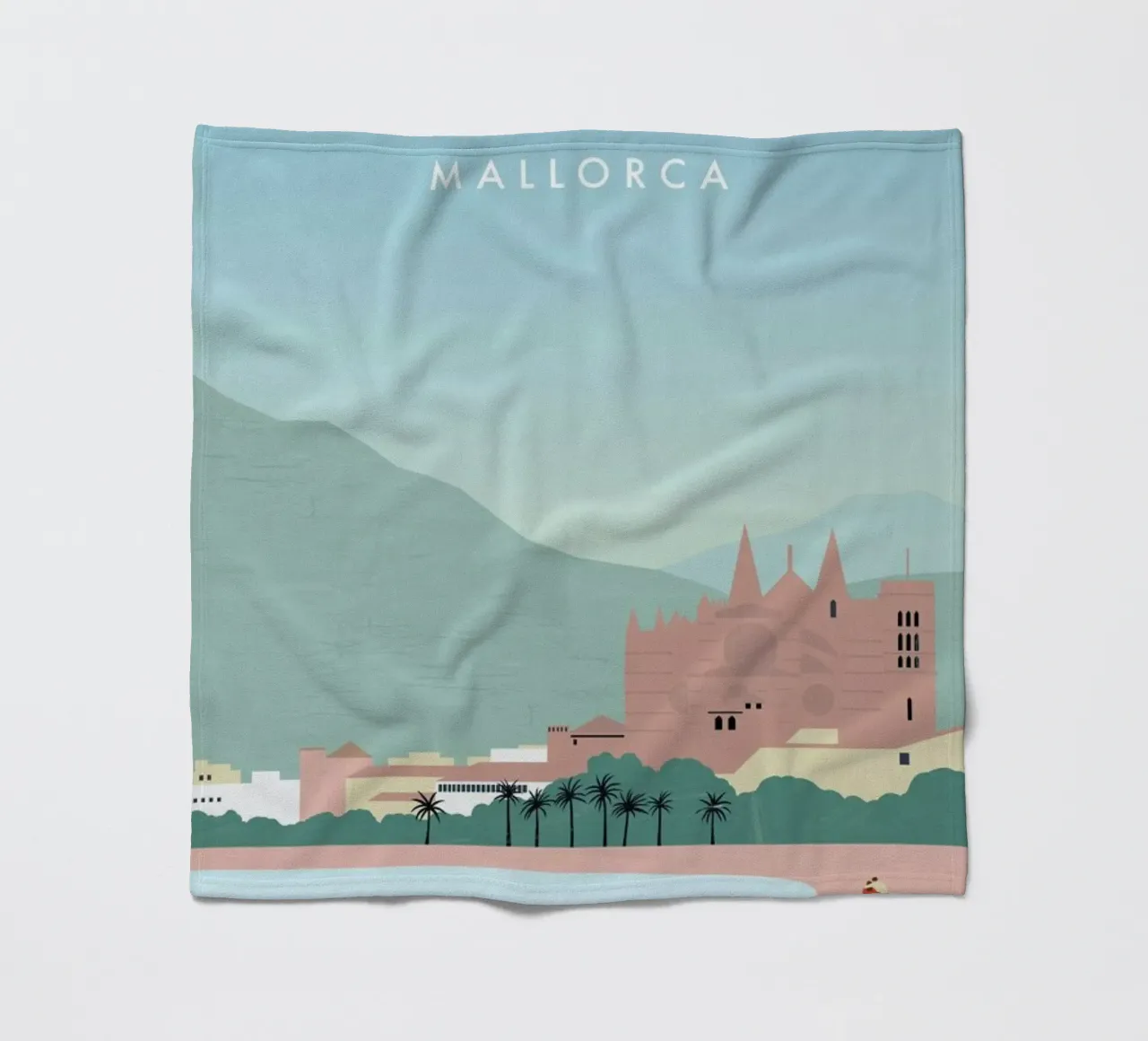Mallorca Fleecedecke von Katinka Reinke