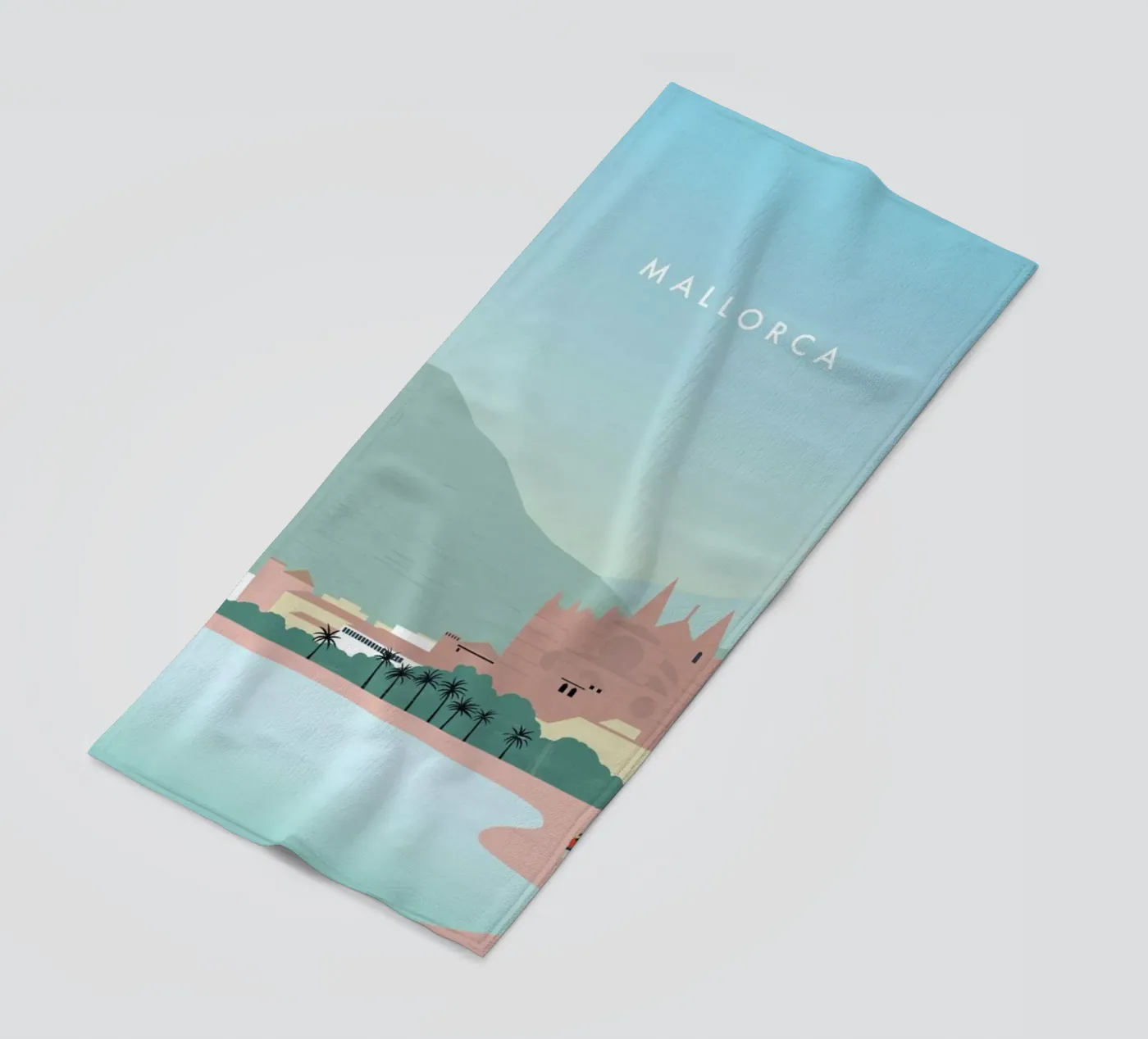 Mallorca beach towel by Katinka Reinke