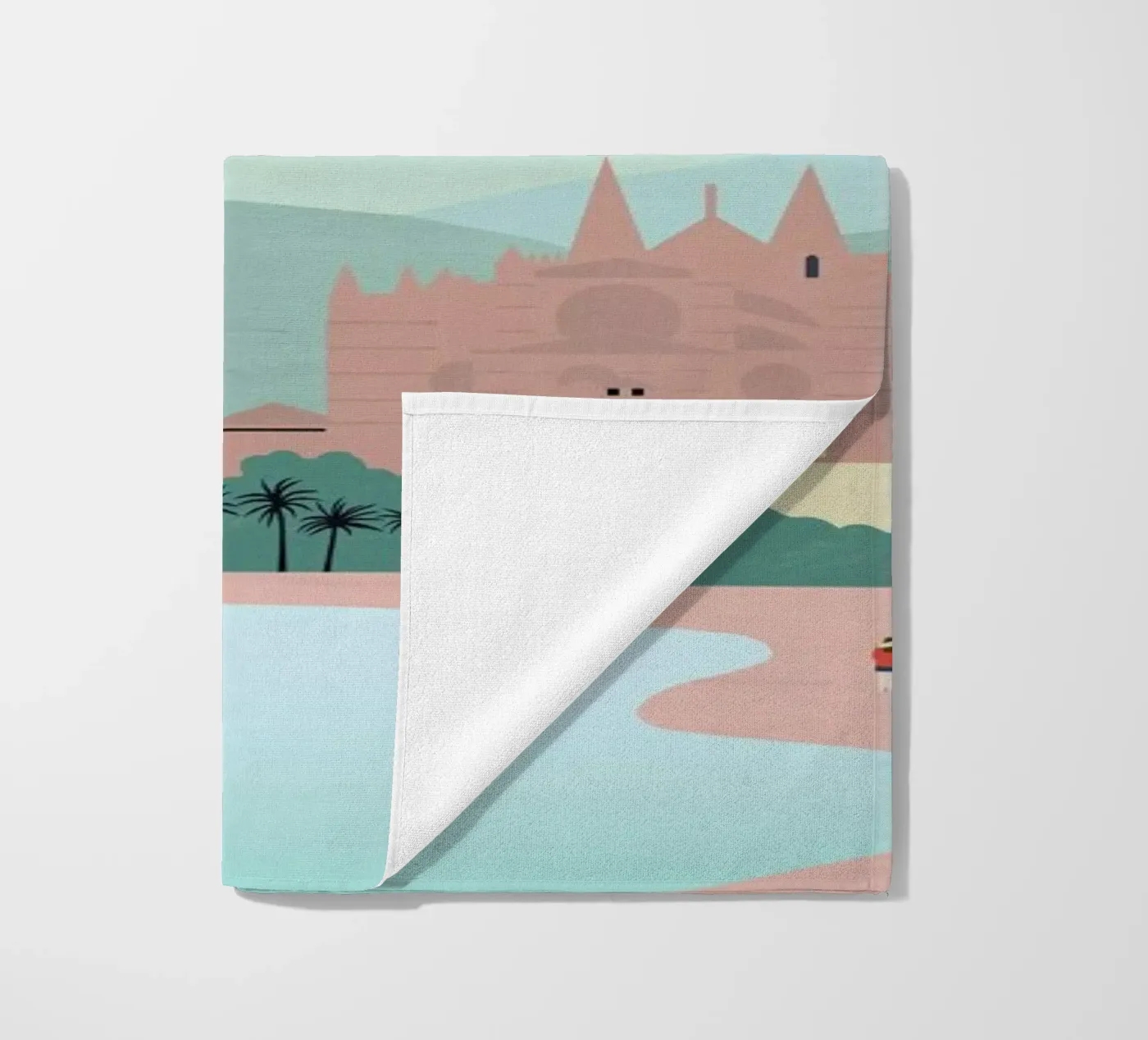 Mallorca beach towel by Katinka Reinke