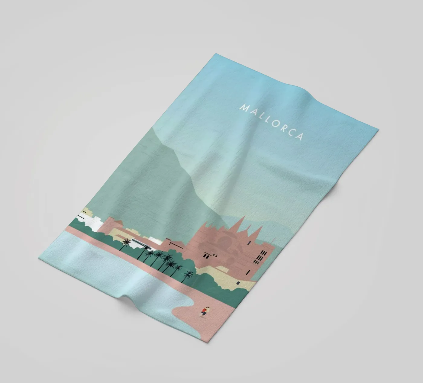 Mallorca beach towel by Katinka Reinke