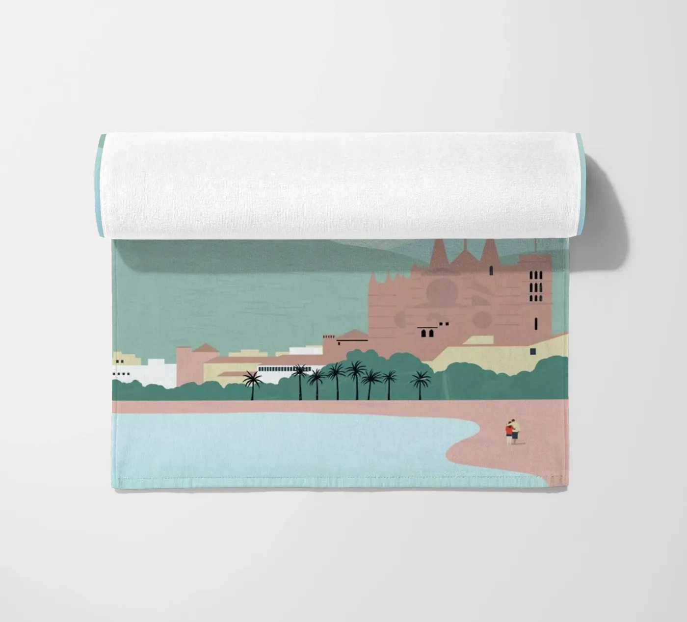 Mallorca beach towel by Katinka Reinke