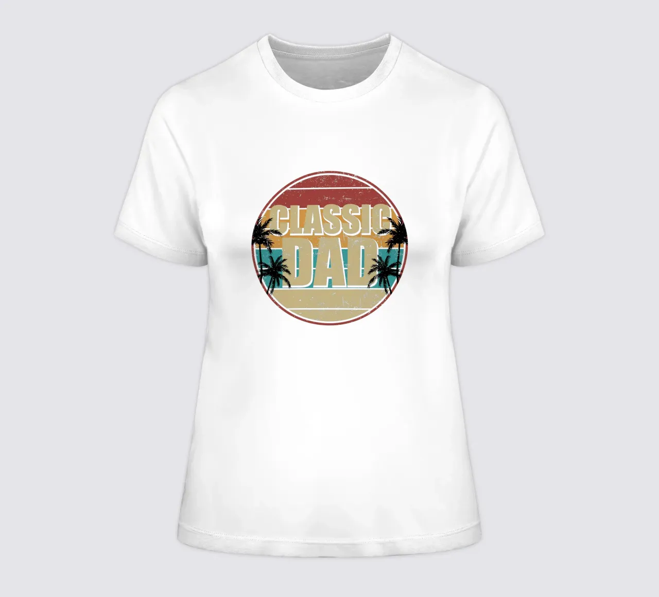 Classic Dad women's fitted t-shirt by edsonramosart