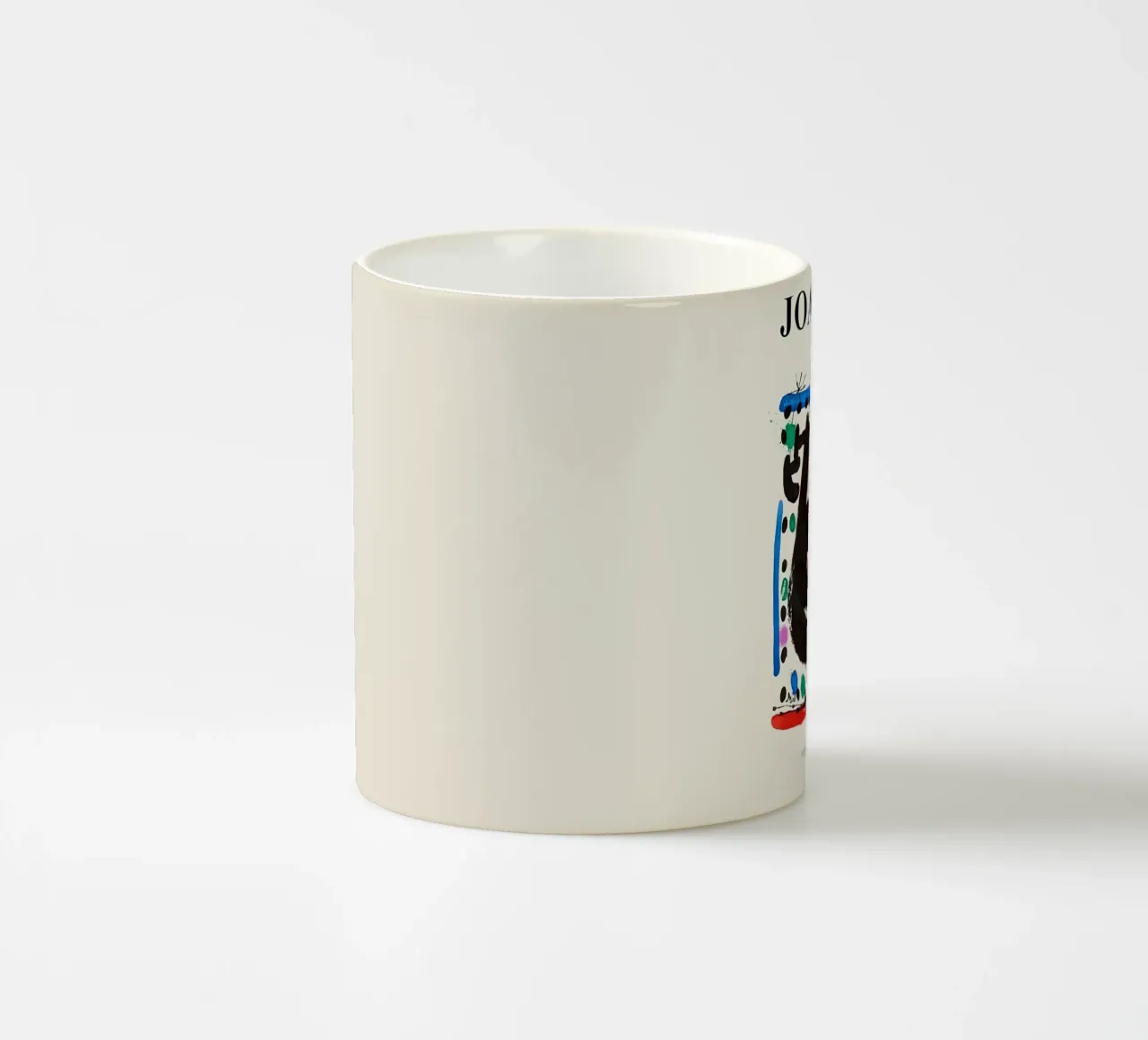 Manifesto della mostra Joan Miro atelier mourlot tazza in ceramica da phillipp veisenberg