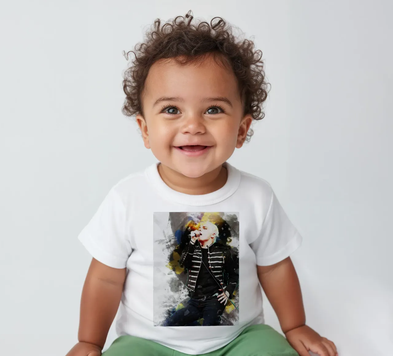 Smudge von Portrait Gerard Way Baby T-Shirt von Gunawan Rb