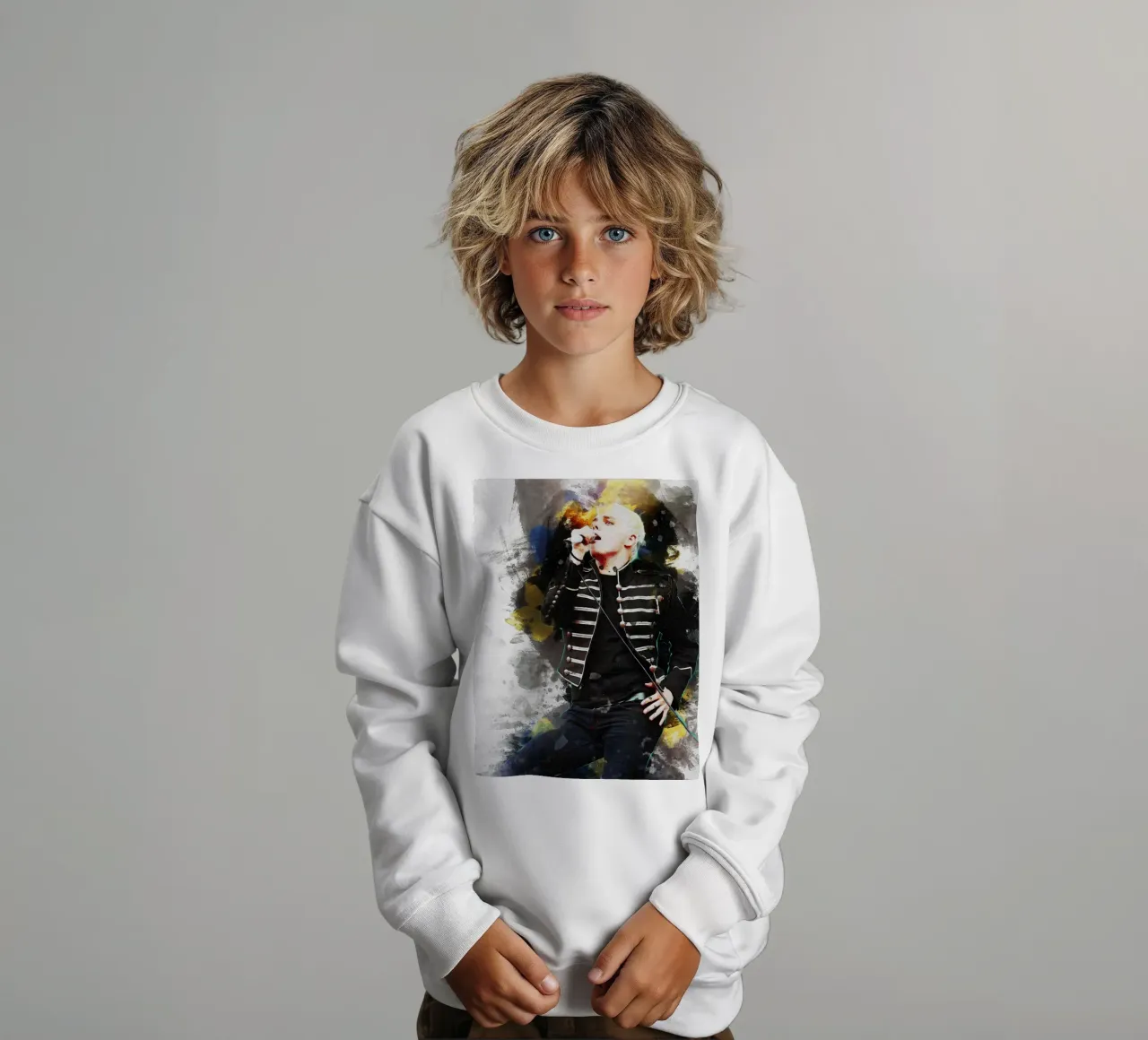 Sbaffo di ritratto Gerard Way felpa bambino da Gunawan Rb