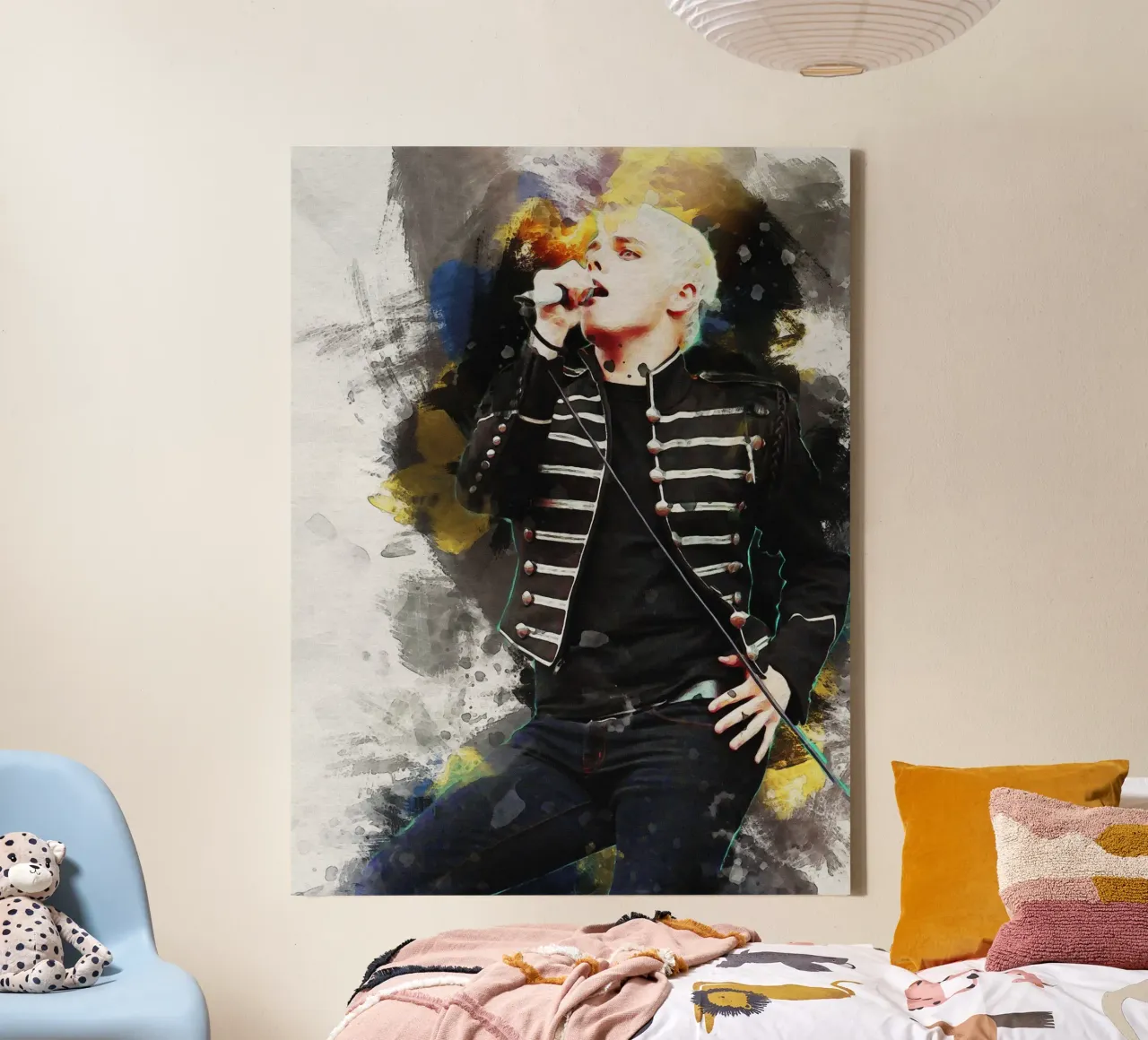 Smudge of Portrait Gerard Way canvas by Gunawan Rb