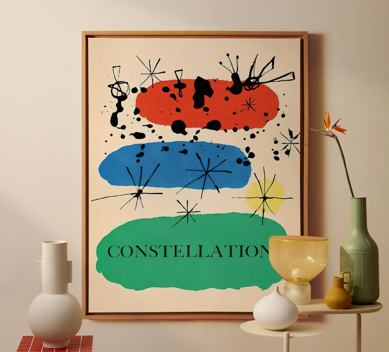 Konstellationen Leinwand mit Schattenfugenrahmen von phillipp veisenberg