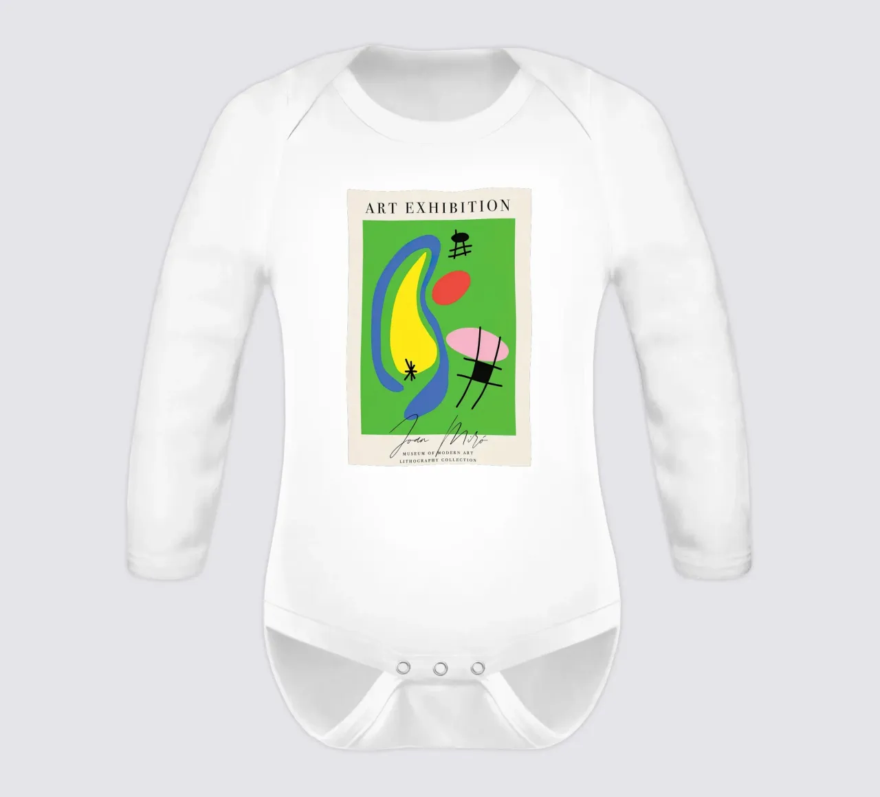 Exhibition Modern Minimalist long-sleeve baby romper by phillipp veisenberg