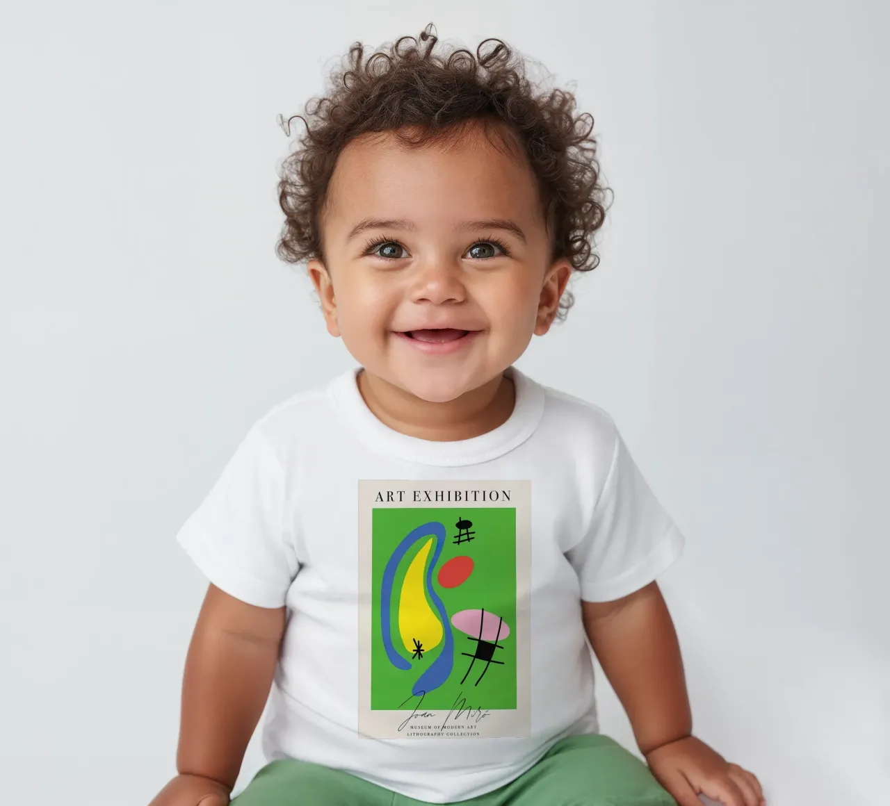 Exhibition Modern Minimalist baby t-shirt by phillipp veisenberg