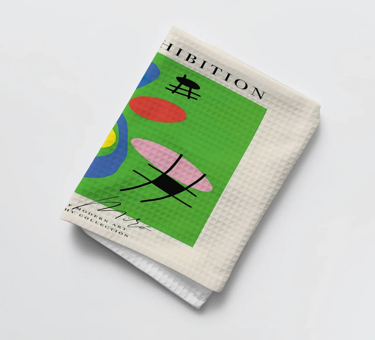 Exhibition Modern Minimalist tea towel by phillipp veisenberg
