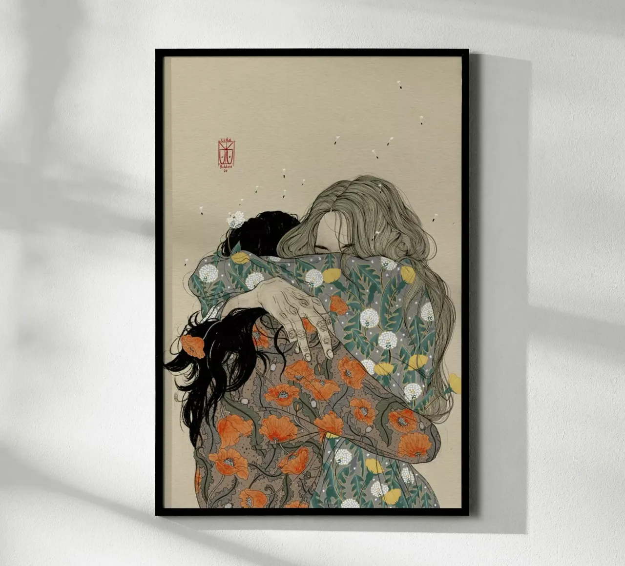 A Hug in the Garden carta hahnemühle da Kaethe Butcher